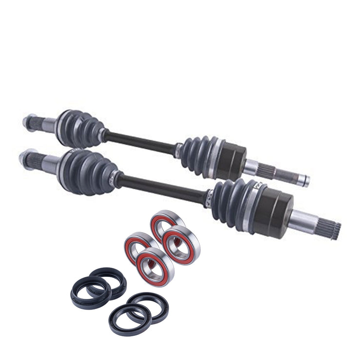 Yamaha Rhino Front Cv Axles Wheel Bearings & Seals Set 450 / 660