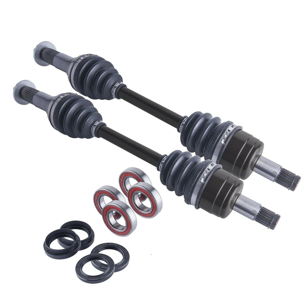 Yamaha Grizzly / Bruin / Kodiak Front Cv Axles Wheel Bearings & Seals Set
