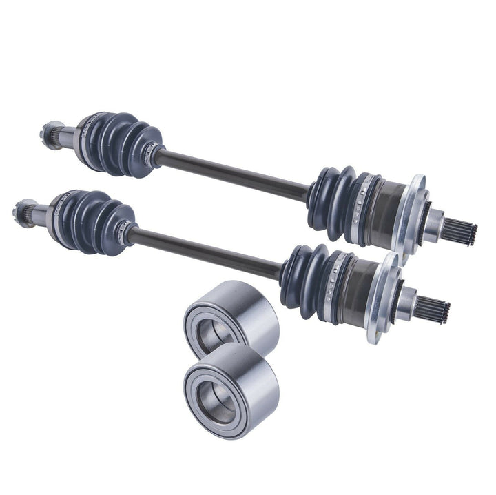 Arctic Cat Atv 400 / 500 / 650 Front Cv Axles & Wheel Bearings Set