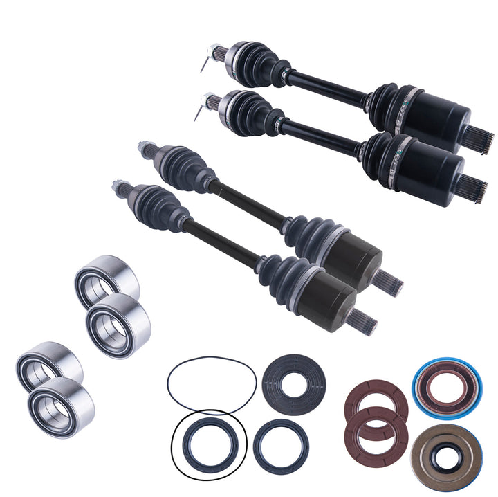 Polaris RZR 50" 55" Complete Axle Wheel Bearing Differential Seal Kit 900