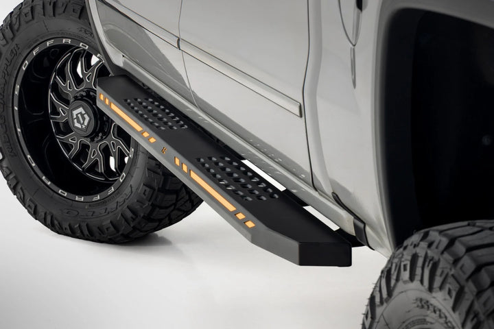 AC2 Running Boards-Amber/White | Crew Cab | Chevy/GMC 1500 (2007-2018)