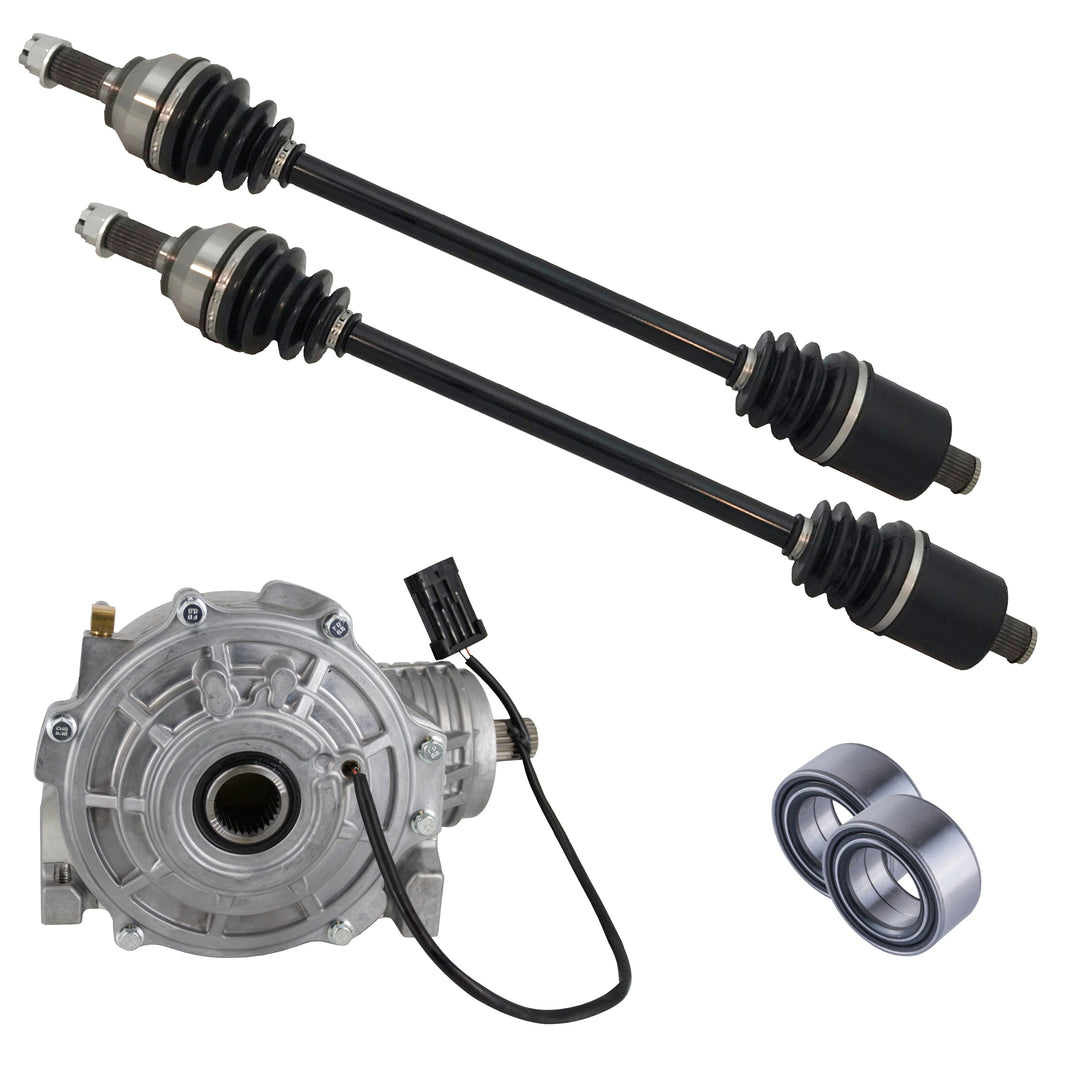 Polaris RZR XP Turbo 64" Front Differential Axles & Wheel bearings Bundle