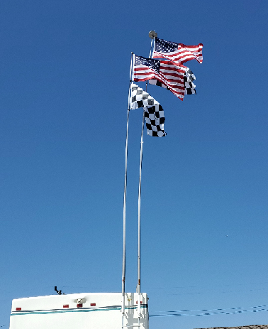 26' Fiberglass Telescoping RV Flagpole | Poles and Holders