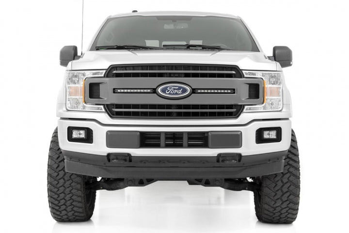 Rough Country Ford Dual 10in LED Grille Kit (18-20 F-150 XLT)