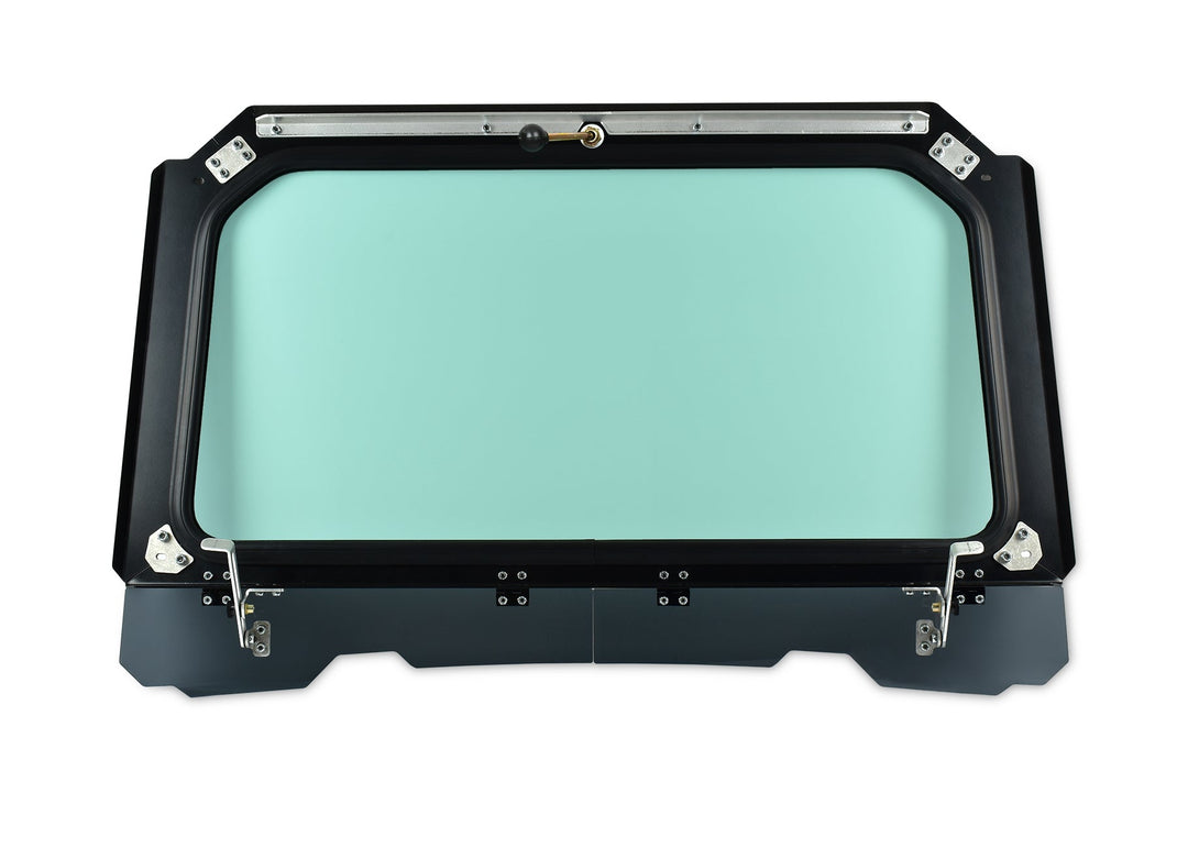 Black Vented Glass Windshield for RZR 900, 1000, Turbo with Wiper
