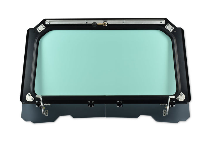 Black Vented Glass Windshield for RZR 900, 1000, Turbo with Wiper