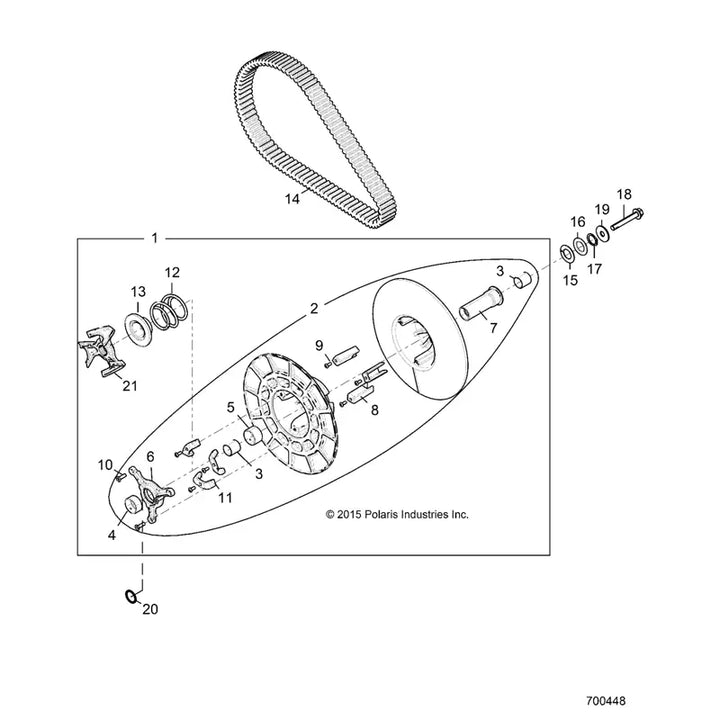 HD Driven Clutch Assembly, Part 1323266