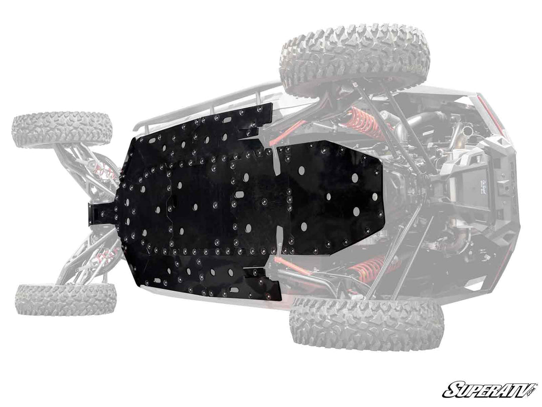 POLARIS RZR TURBO R 4 FULL SKID PLATE