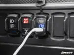 12 V UTV VOLTMETER AND DUAL USB CHARGER