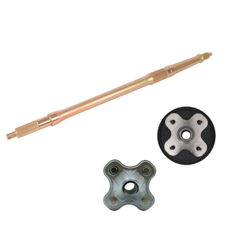 Yamaha Rear Wheel Axle And Hubs Big Bear 350 / Kodiak 400