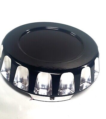 ALZOR Wheel Hub Center Cap – Chrome & Black Rim Cover BC-295 (Used, Some Scratches)