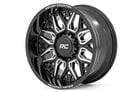 Rough Country 86 Series Wheel-One-Piece | Gloss Black | 20x10 | 5x5 | -19mm