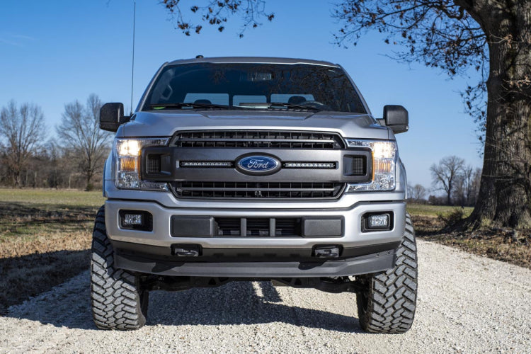 Rough Country Ford Dual 10in LED Grille Kit (18-20 F-150 XLT)