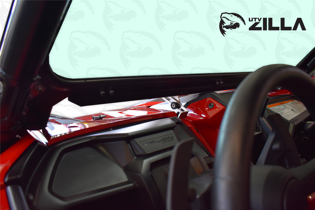 Vented Honda Talon Full Glass Windshield With Wiper