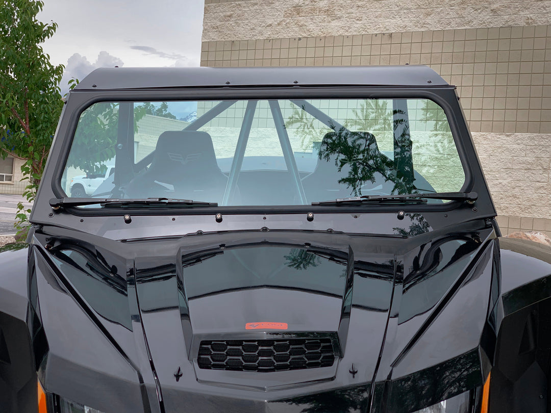 Wildcat XX Vented Glass Windshield with Wipers