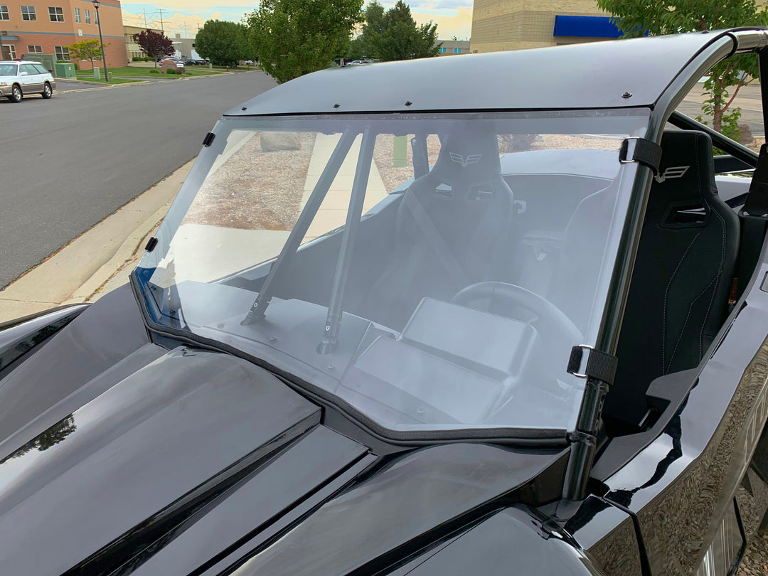 Wildcat XX Full Polycarbonate Windshield with Quick Straps