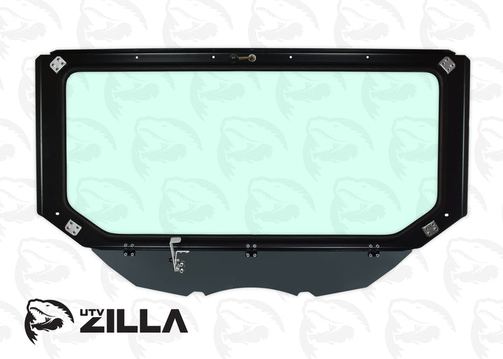 Black Vented Glass Windshield for CAN AM Maverick X3 with Wiper