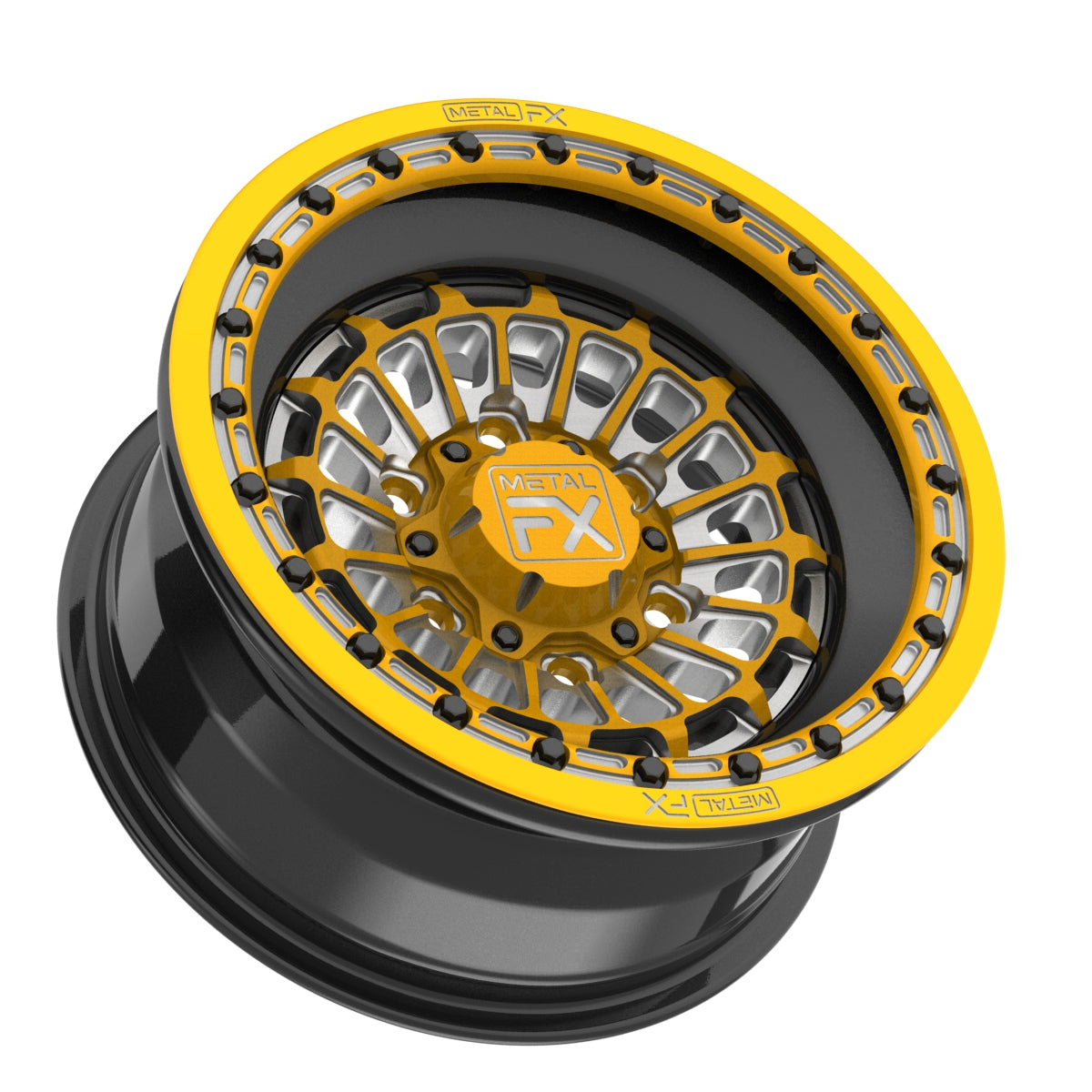 Delta 6R - Forged 3-Piece - Beadlock - Custom | Metal FX Offroad - UTV ...