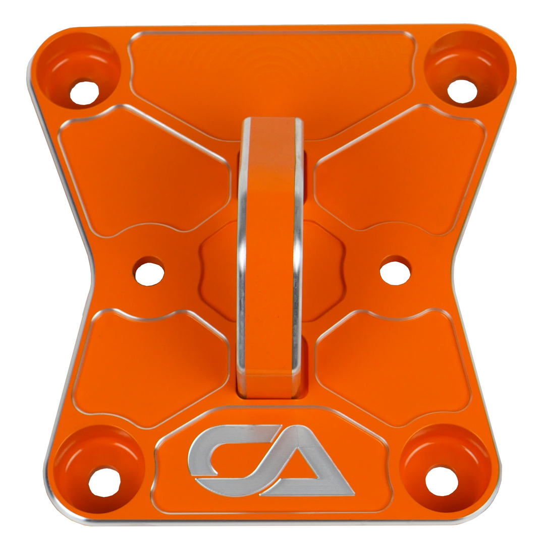 CA Tech Pull Plate  3D scanned for perfect fitment and machined from 6061 aluminum with a finished thickness of 1" for maximum durability, the new 2022 Can-Am X3 pull plate is easy to install and built to last a lifetime.   OEM color matching ensures all CA Tech parts will pair perfectly with your build. 