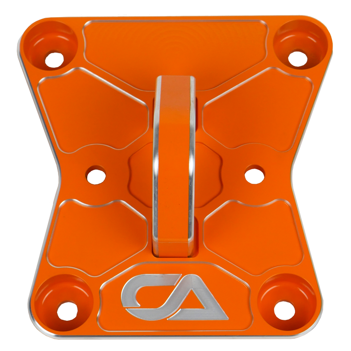 CA Tech Pull Plate  3D scanned for perfect fitment and machined from 6061 aluminum with a finished thickness of 1" for maximum durability, the new 2022 Can-Am X3 pull plate is easy to install and built to last a lifetime.   OEM color matching ensures all CA Tech parts will pair perfectly with your build. 