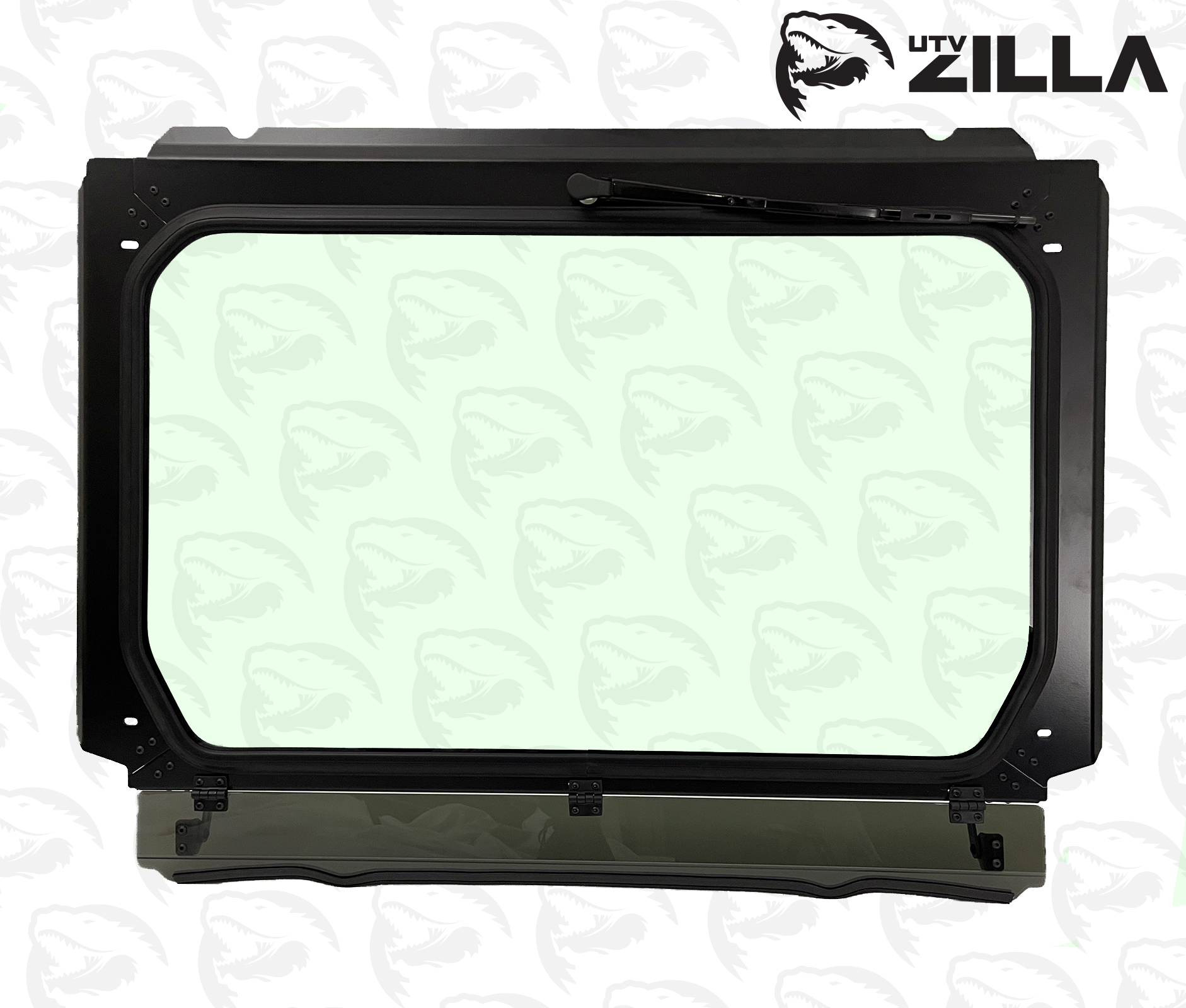 Black Vented Glass Windshield for RZR PRO/TURBO R with Wiper
