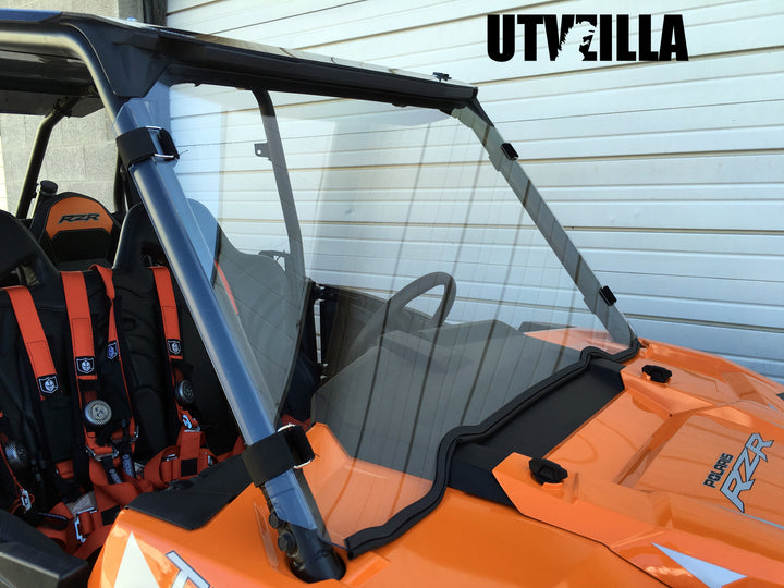 Full Polycarbonate Windshield with Quick Straps for RZR 900, 1000, TURBO (upgrade options)