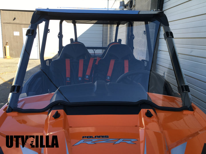 Full Polycarbonate Windshield with Quick Straps for RZR 900, 1000, TURBO (upgrade options)