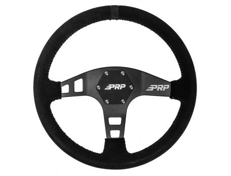 PRP Flat Suede Steering Wheel, Black