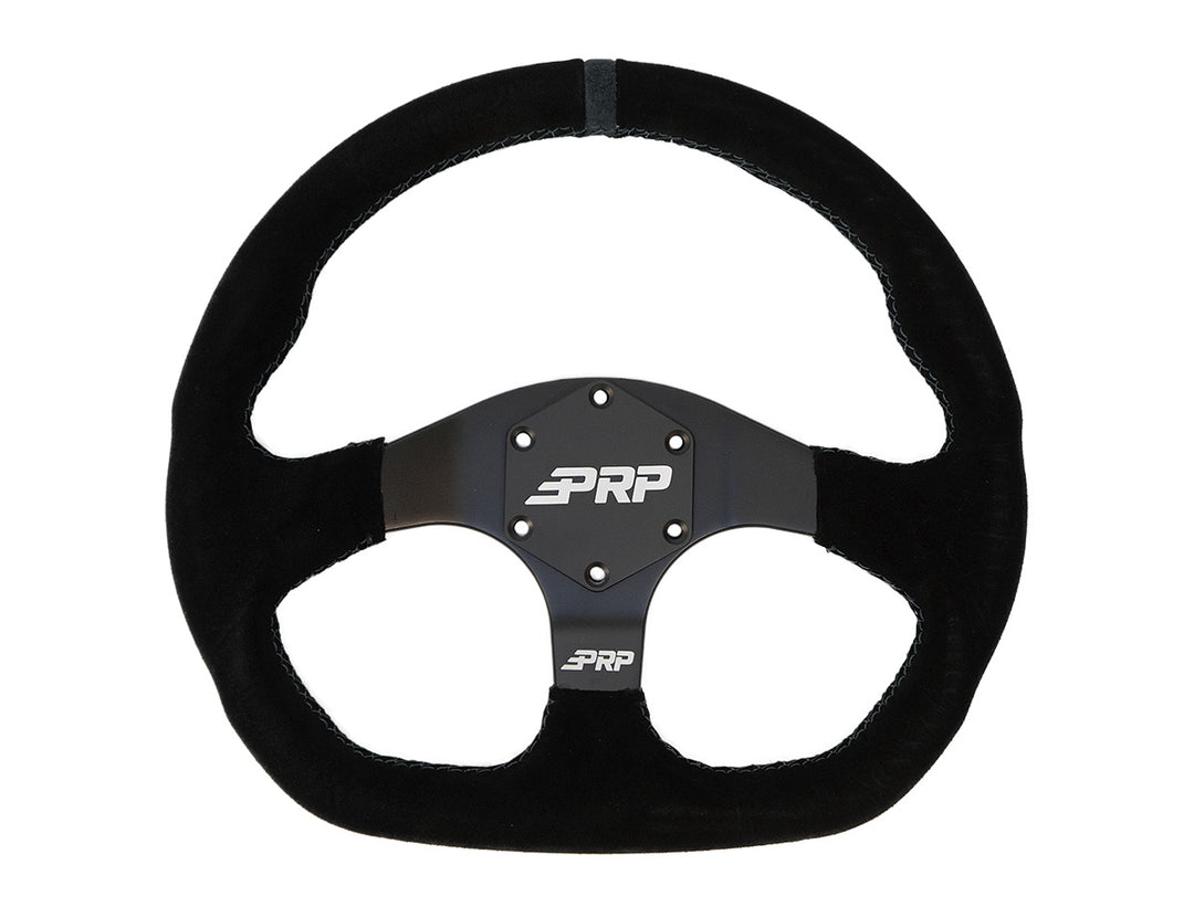 Suede D-Shape Steering Wheel