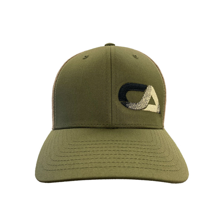 CA Tech USA Logo Hat Green / Khaki