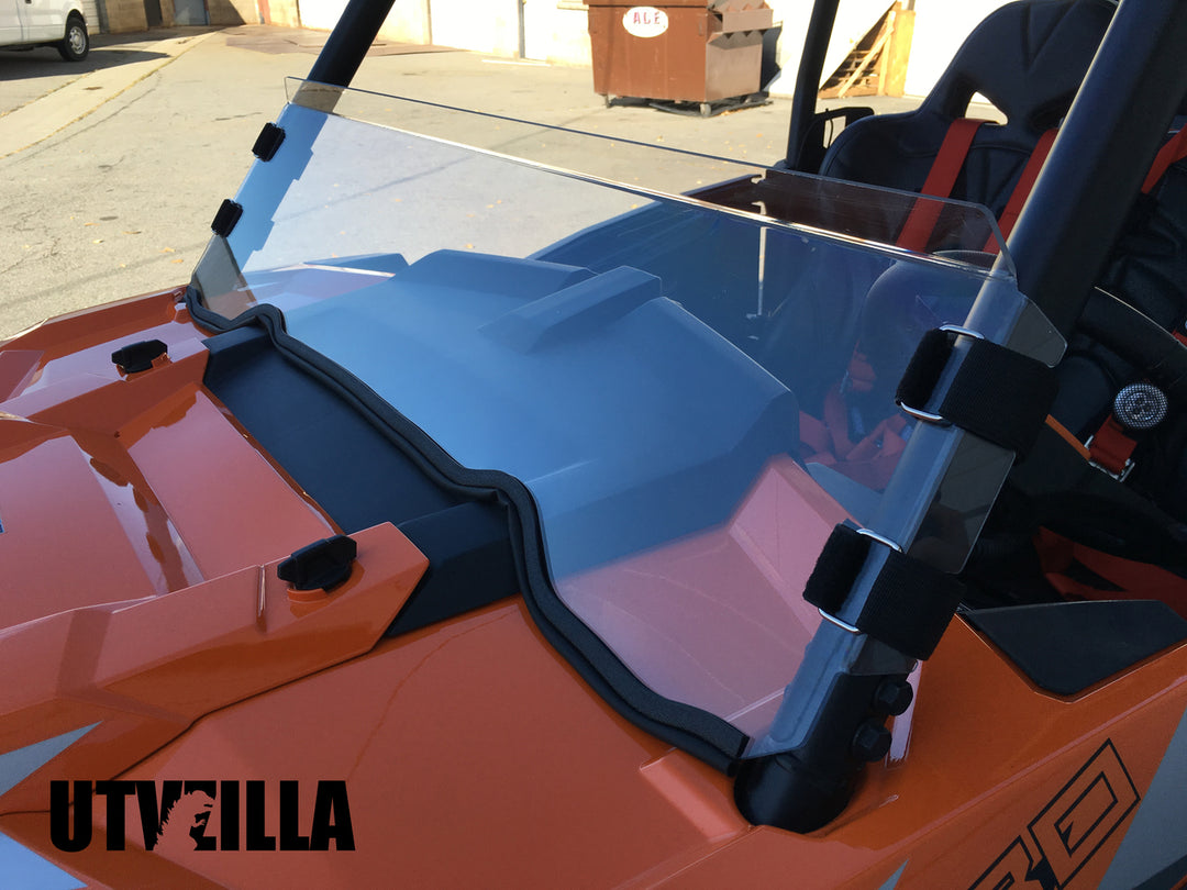 Polycarbonate Half Windshield with Quick Straps for RZR 900, 1000, TURBO (upgrade options)