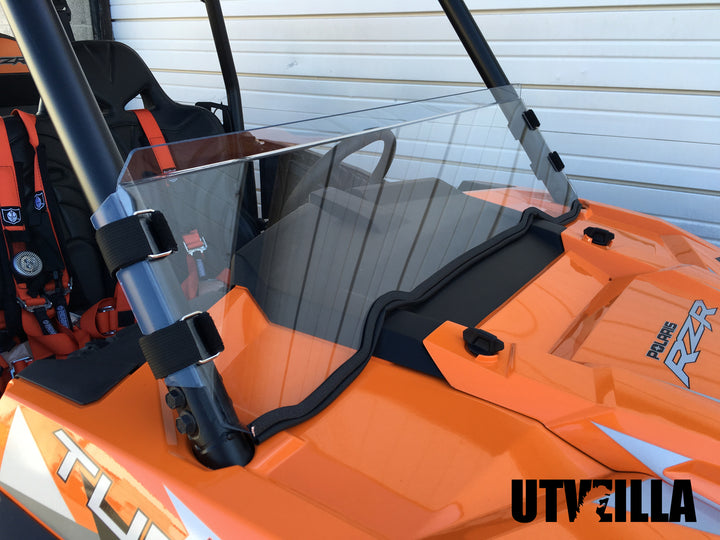 Polycarbonate Half Windshield with Quick Straps for RZR 900, 1000, TURBO (upgrade options)