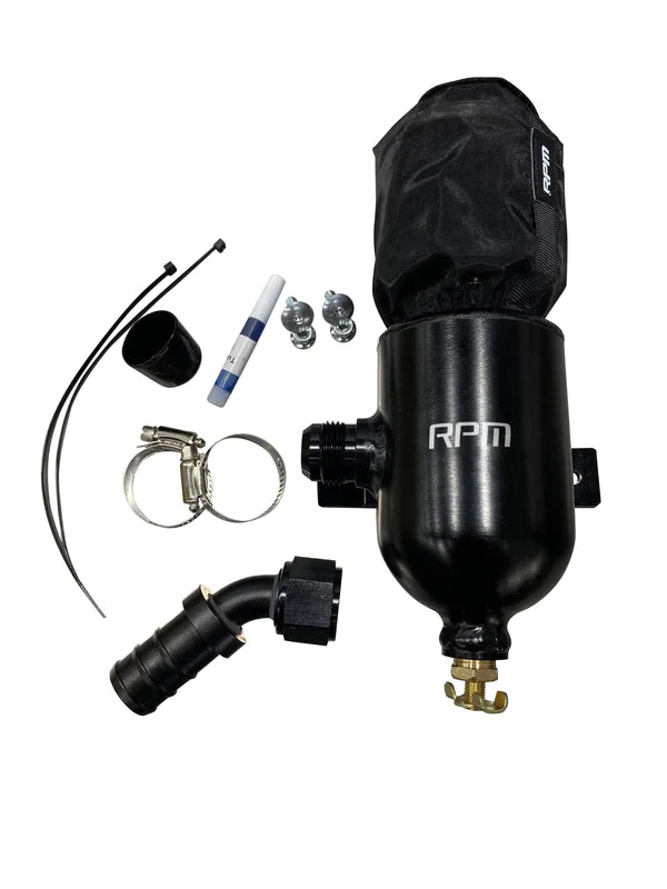 RPM SxS Polaris RZR Turbo, XPT, Turbo R, S, & PRO XP Oil Catch Can