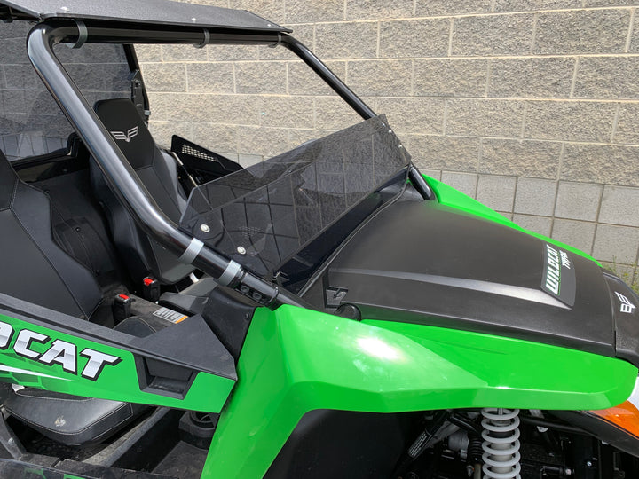 Wildcat Trail/Sport 700 TINTED Half Windshield with Billet Mounts