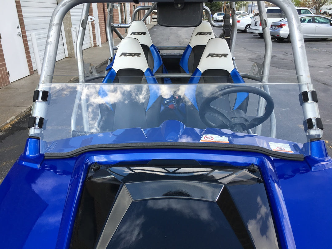 Polycarbonate Half Windshield with Quick Straps for RZR 570, 800, XP900 (upgrade options)