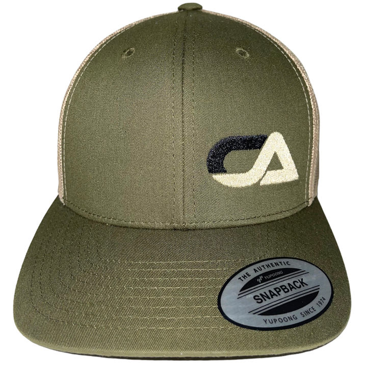 CA Tech USA Logo Hat Green / Khaki