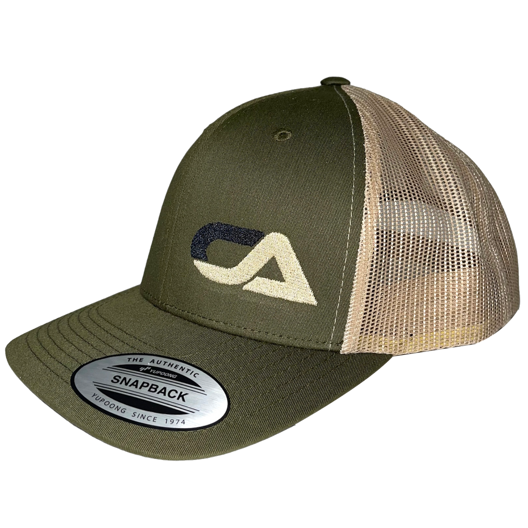 CA Tech USA Logo Hat Green / Khaki