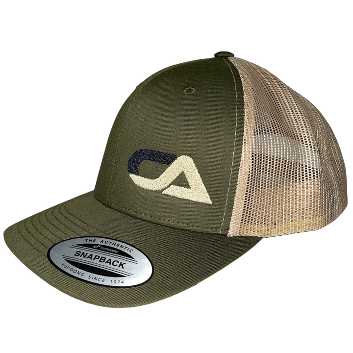 CA Tech USA Logo Hat Green / Khaki