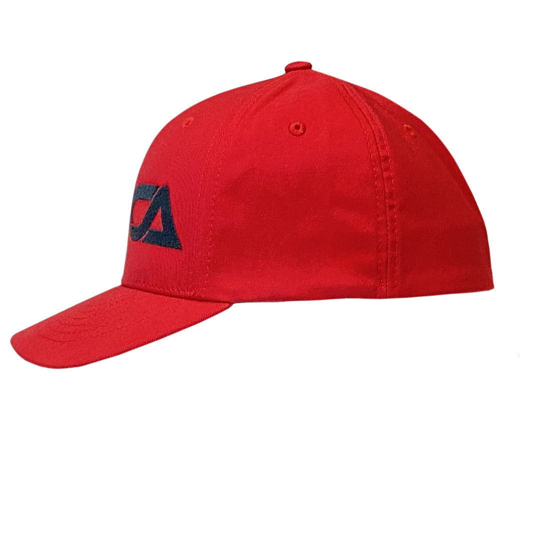 CA Tech USA Logo Hat Red Flex Fit