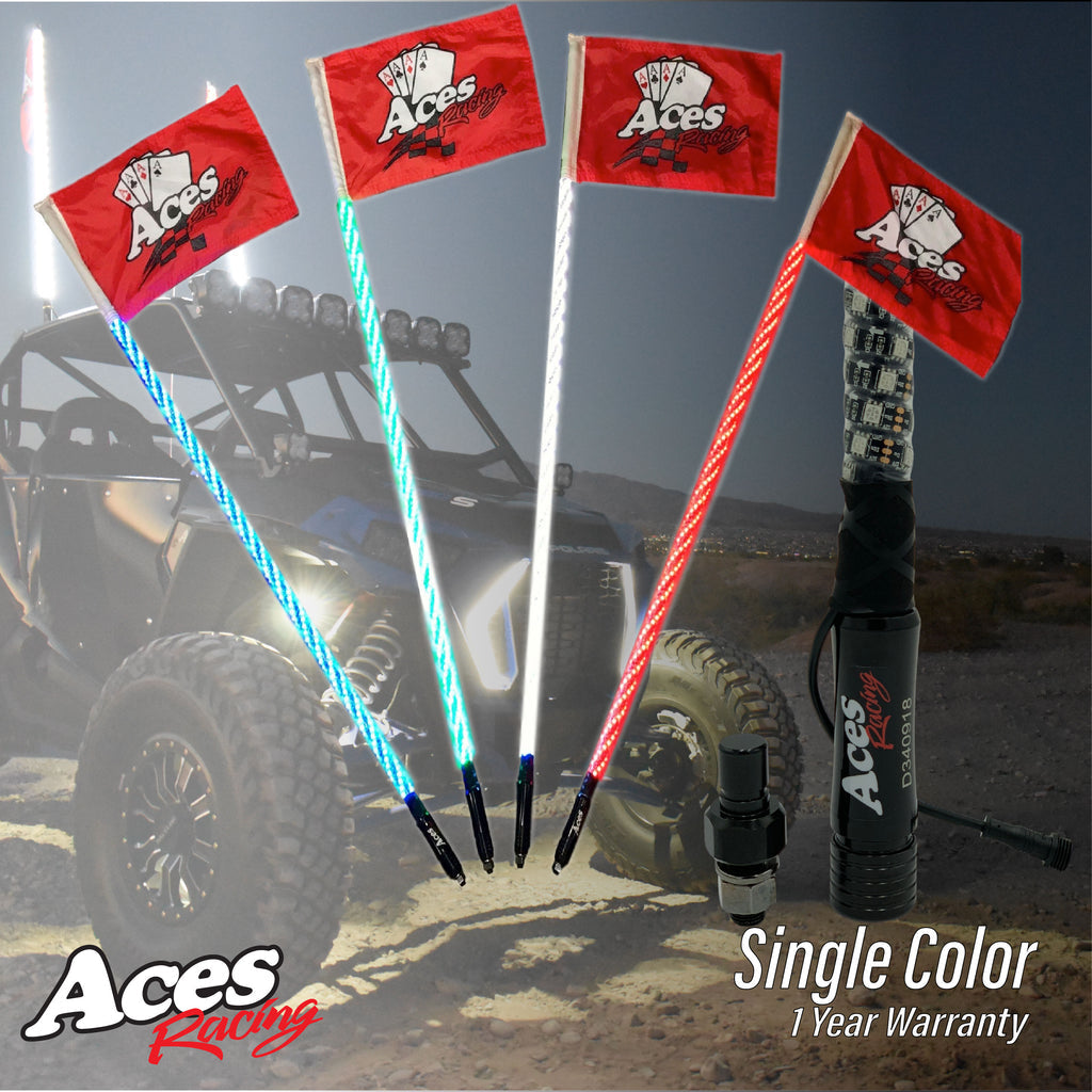 Single Color Lighted Whips