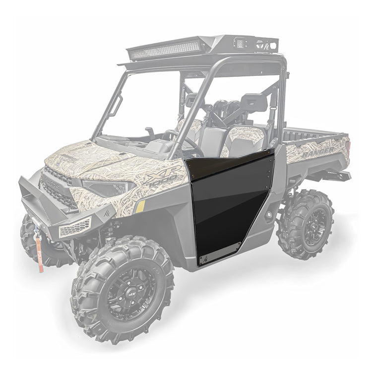 19-23 Ranger XP 1000 Polaris Ranger Half Doors Single Cab Front Black Thumper Fab