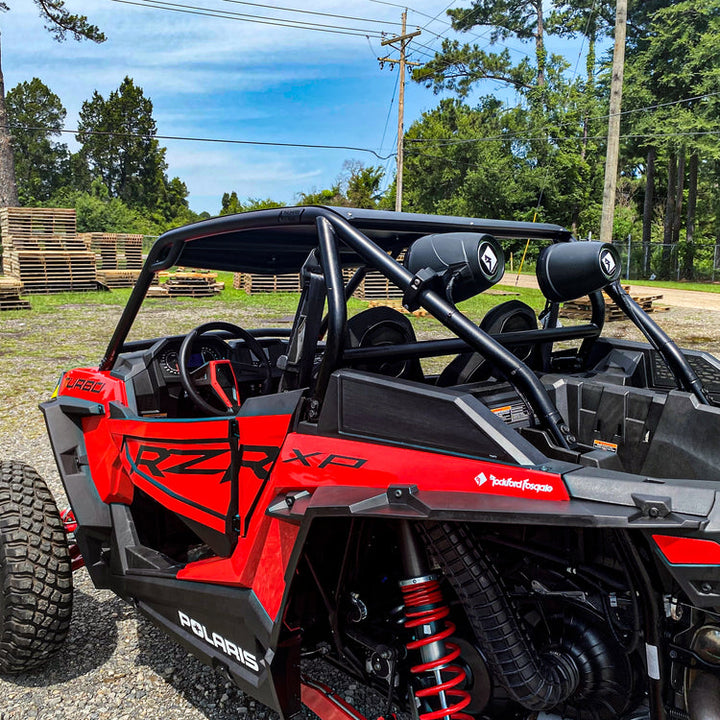 RZR XP 1000 / XP Turbo / XP Turbo S Roll Cage - 2-Seat Hi-Brow Black Thumper Fab