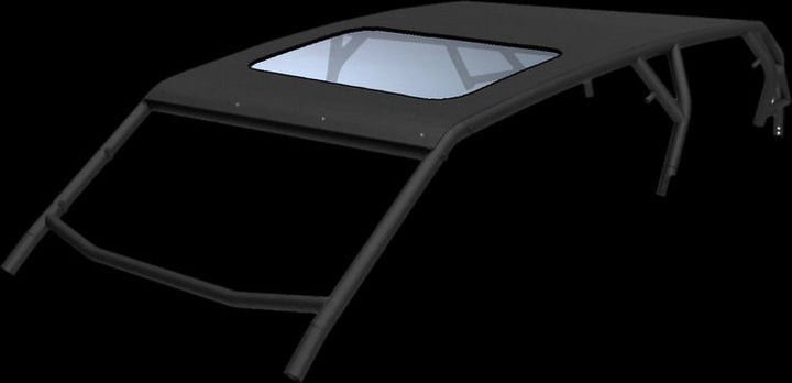 RZR PRO XP Cage 4-Seat Aluminum Roof Hi-Brow Black Thumper Fab