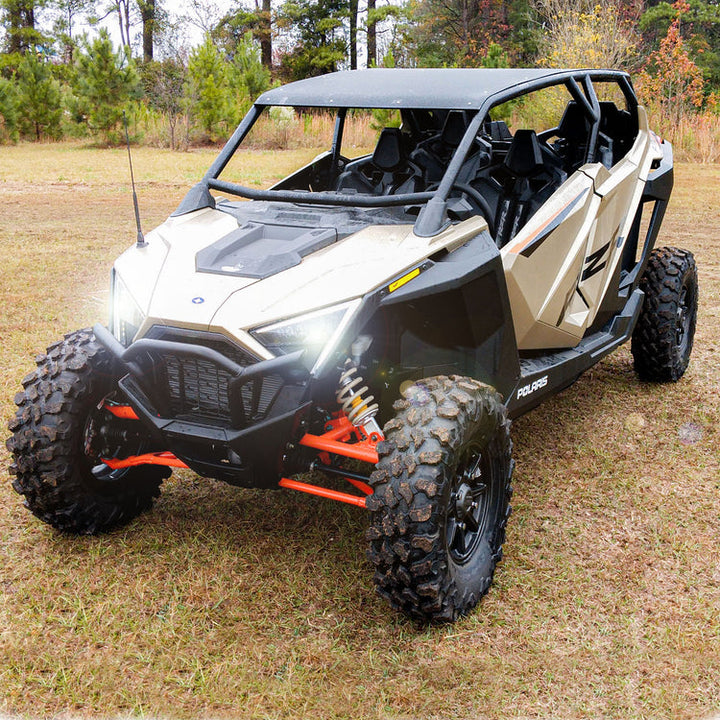 RZR PRO XP Cage 4-Seat Aluminum Roof Hi-Brow Raw Thumper Fab