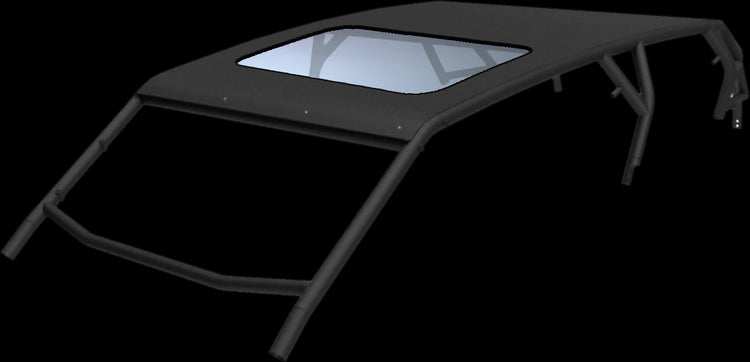 RZR PRO XP Cage 4-Seat Aluminum Roof Lo-Brow Raw Thumper Fab