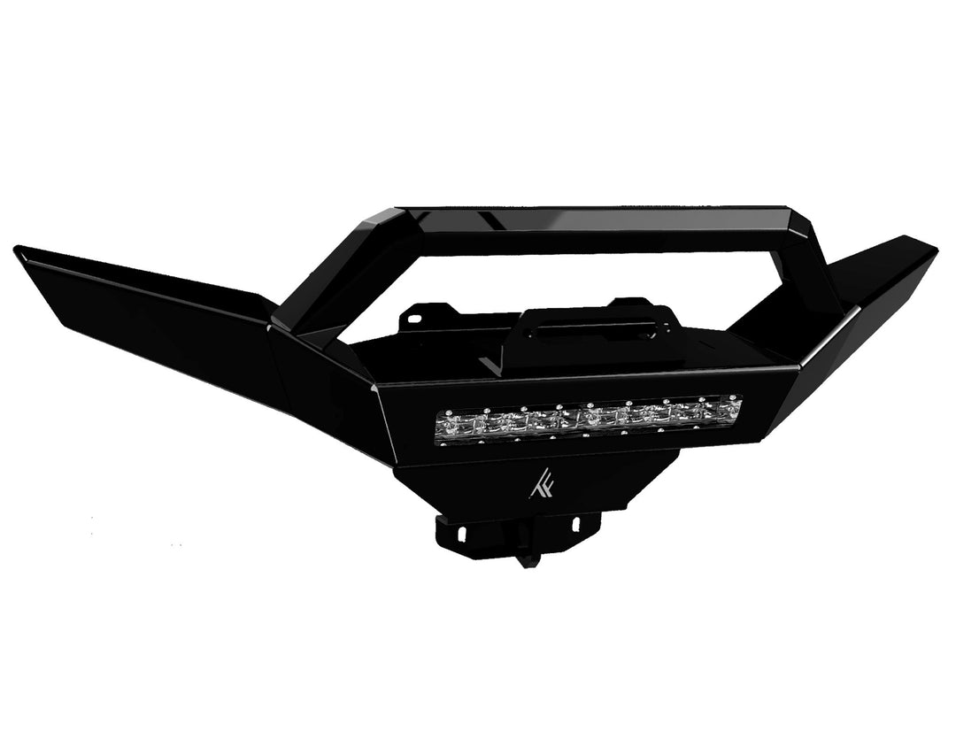 Defender Front Winch Bumper No Lights Black Thumper Fab