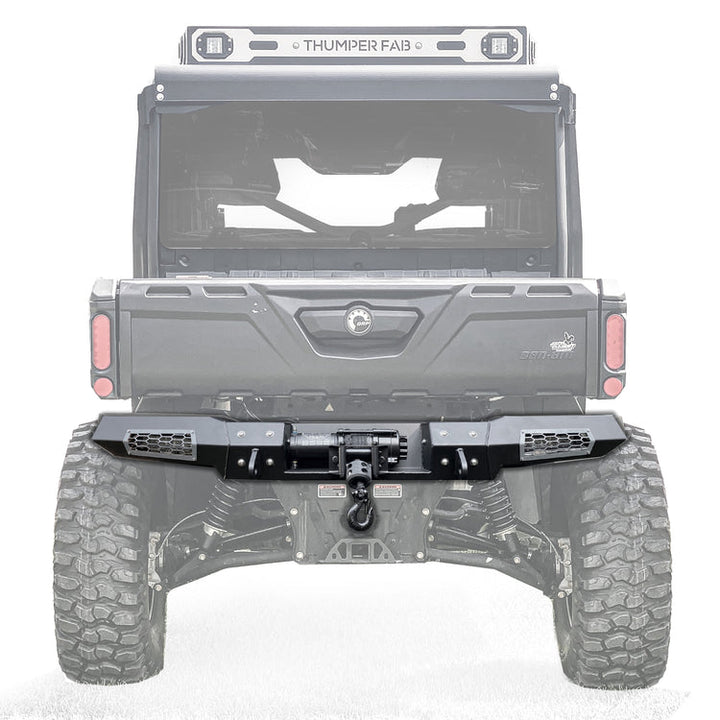 Can-Am Defender Rear ELITE Winch Bumper No Lights Raw Thumper Fab