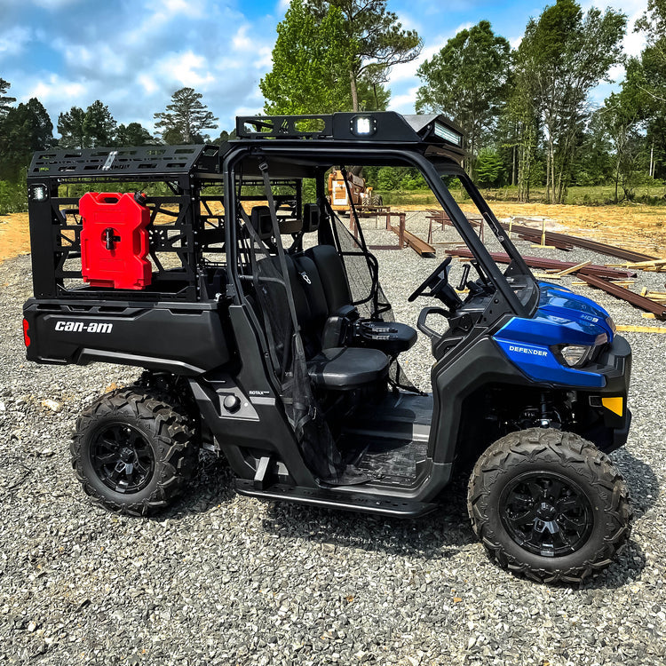 Can-Am Defender 3-Seat Nerf Rails Black Thumper Fab