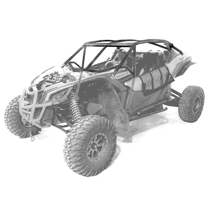 Can-Am Maverick X3 Race Roll Cage w/ Integrated Rear Bumper Black Thumper Fab