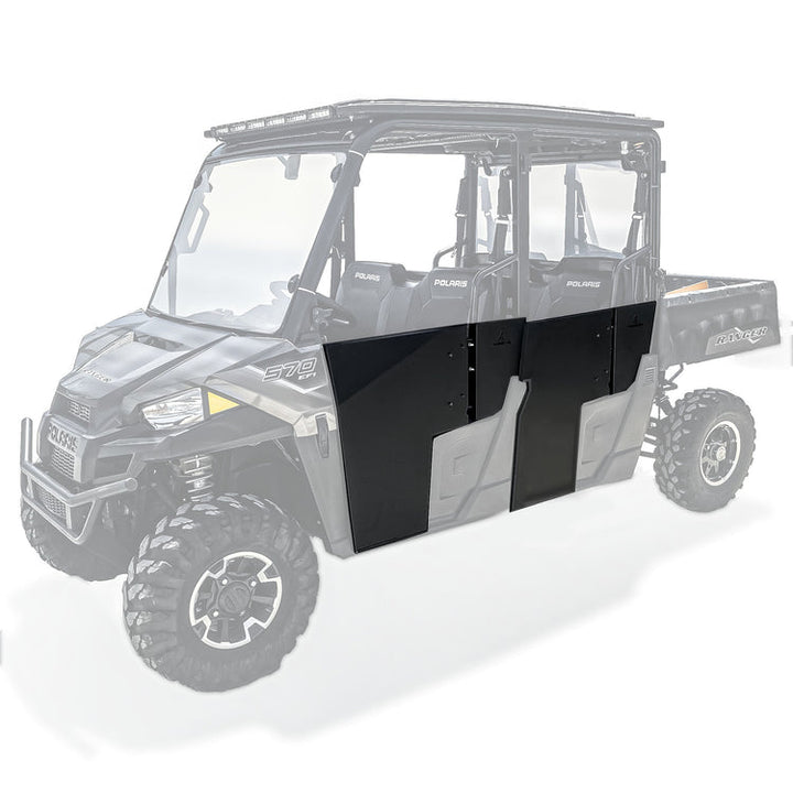 Ranger 570 Mid-Size Half Doors Crew Black Thumper Fab